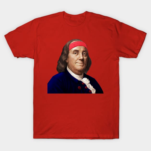 Founding Father Headband T-Shirt by Philly Drinkers